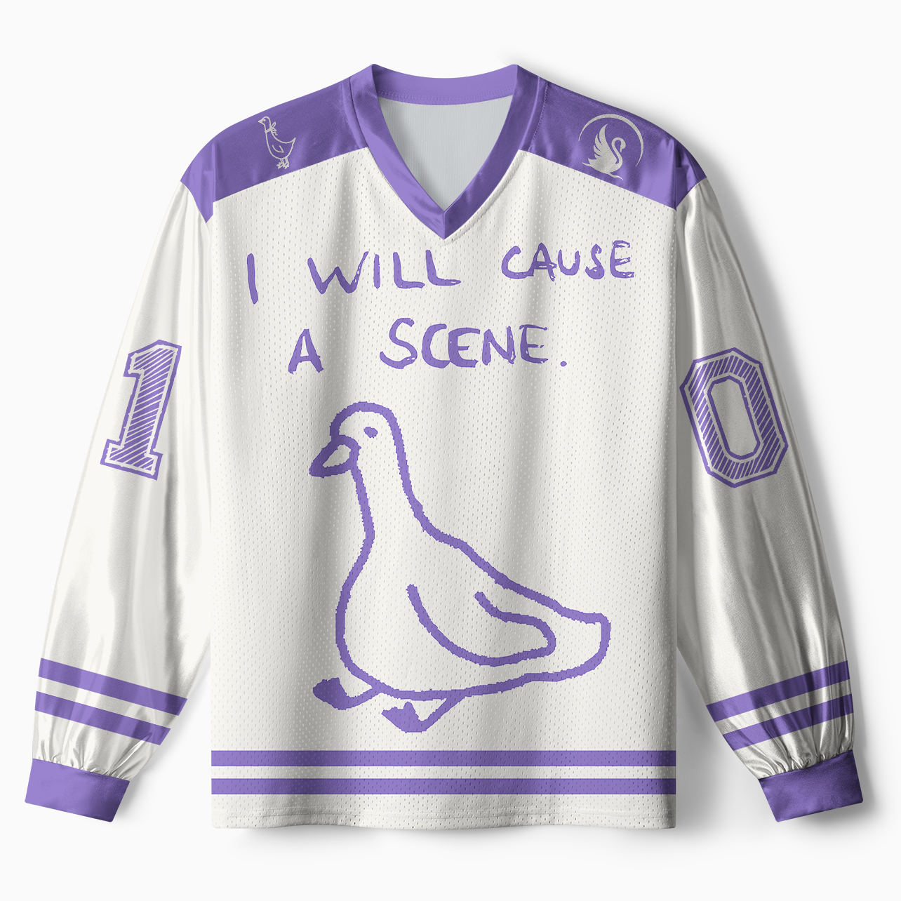 Tokyo-Tiger Stupid Goose Funny Japan Retro Paneled Long Sleeve Jersey
