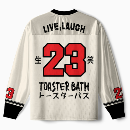 Tokyo-Tiger Funny Electric Shock Skeleton Paneled Long Sleeve Jersey
