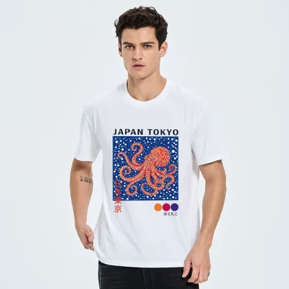 Tokyo-Tiger Funny Cute Octopus From Tokyo Bay Classic T-Shirt