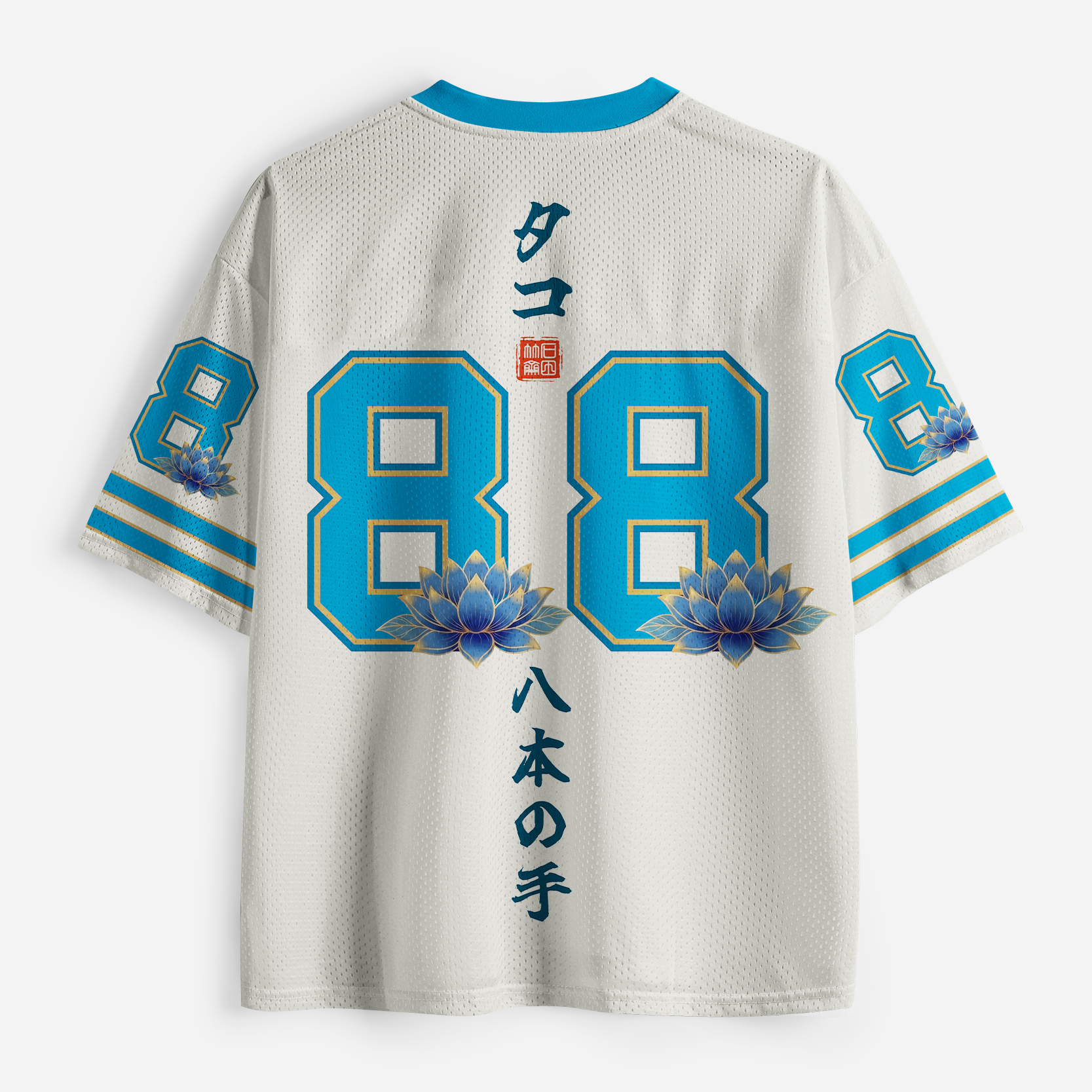 Tokyo-Tiger Mystic Octopus Waves Mesh Jersey