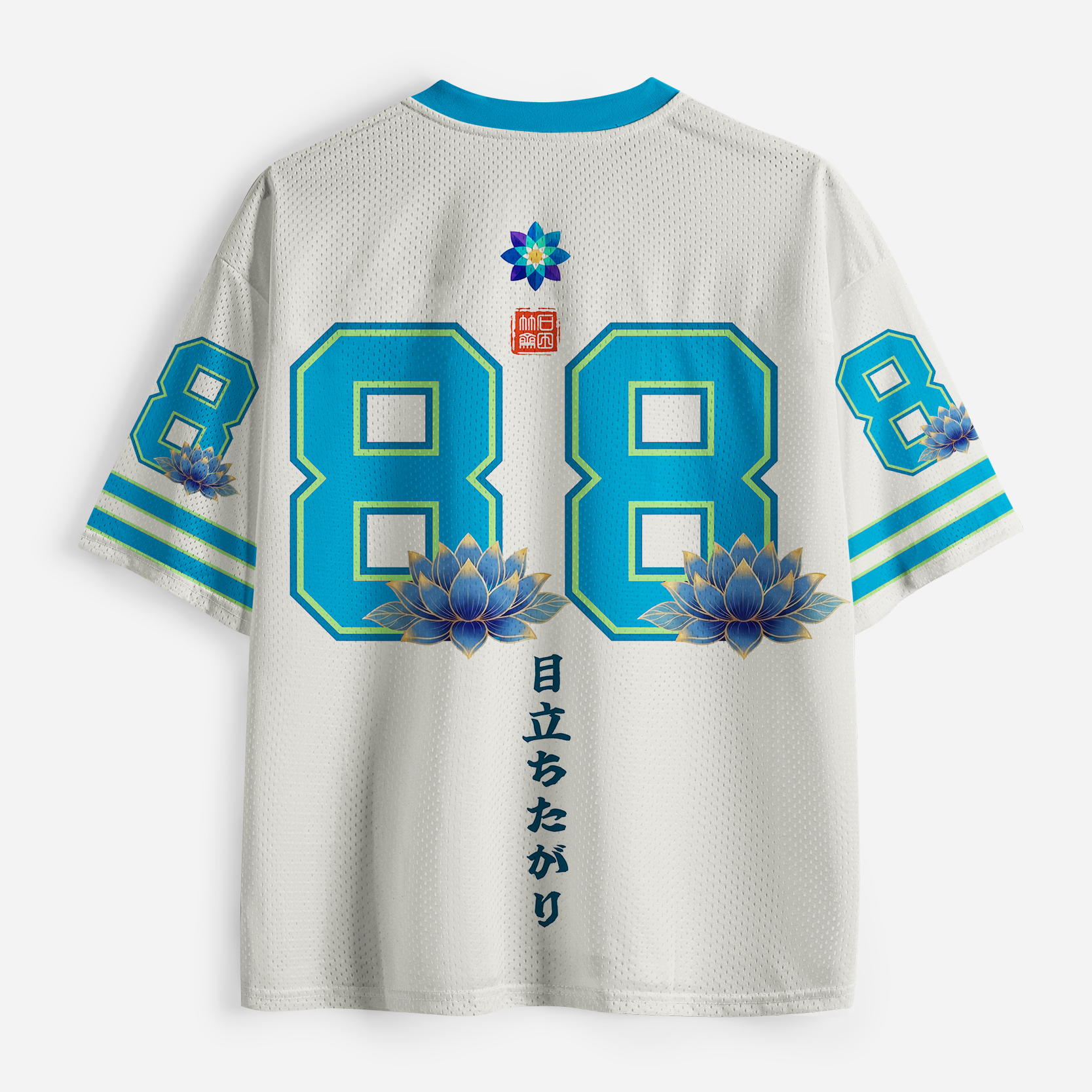 Tokyo-Tiger Geometric Peacock Wants Attention Mesh Jersey