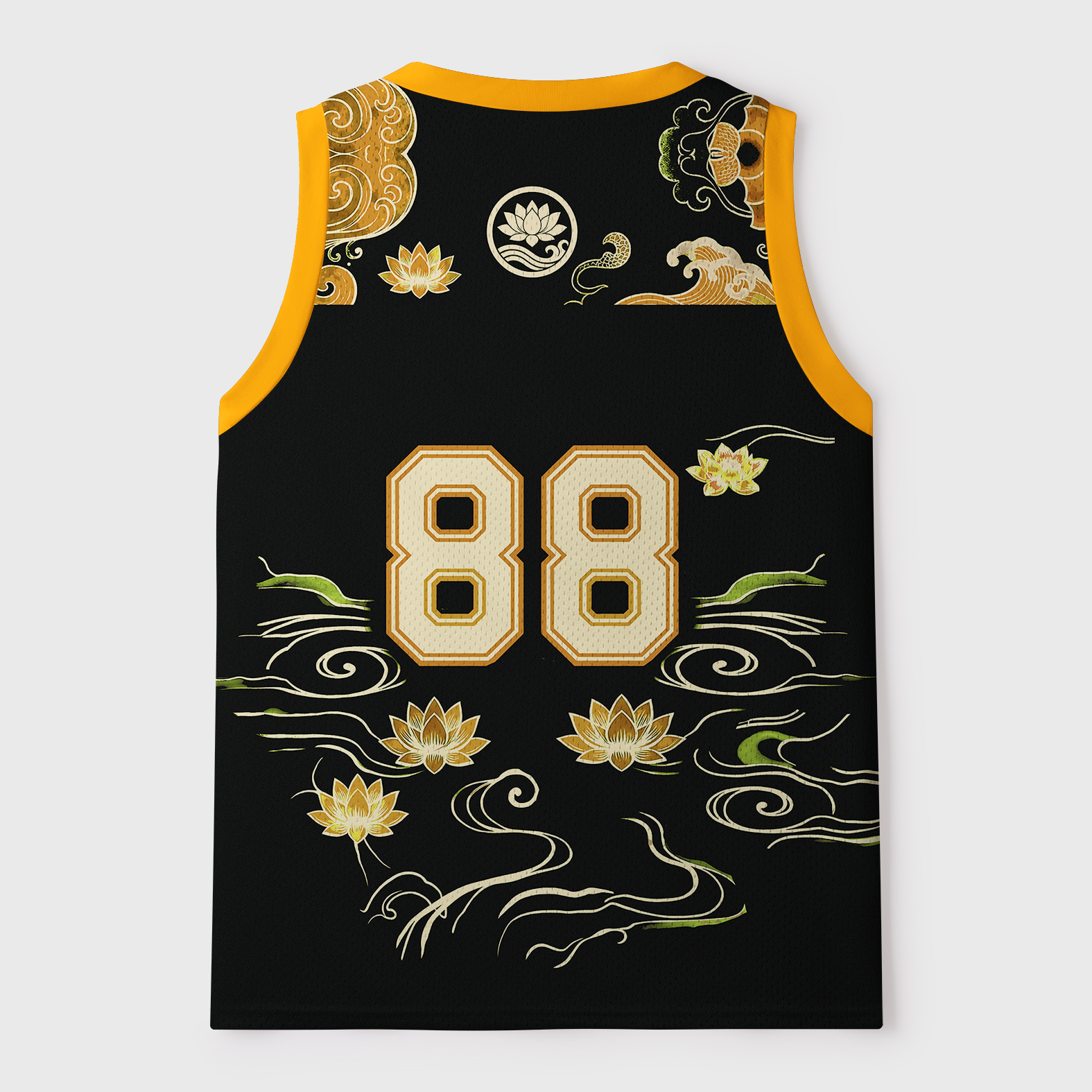 Tokyo-Tiger Beautiful Koi Fish And Flowers Mesh Tank Top