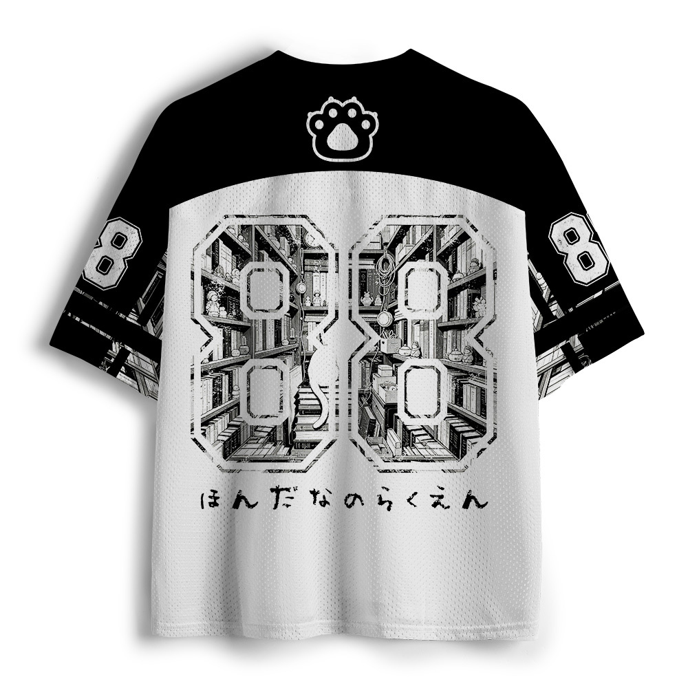 Tokyo-Tiger Cat Bookstore Mesh Jersey