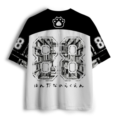 Tokyo-Tiger Cat Bookstore Mesh Jersey