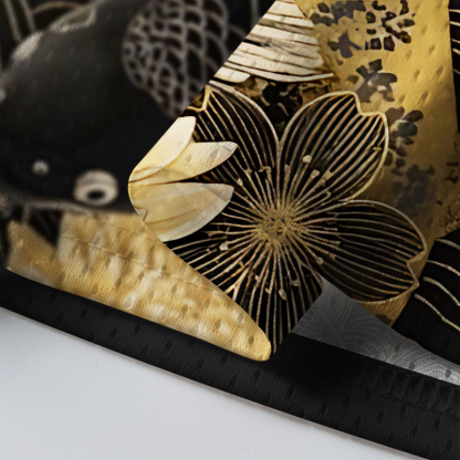 Tokyo-Tiger Black Koi Bringing Blessings Mesh Jersey