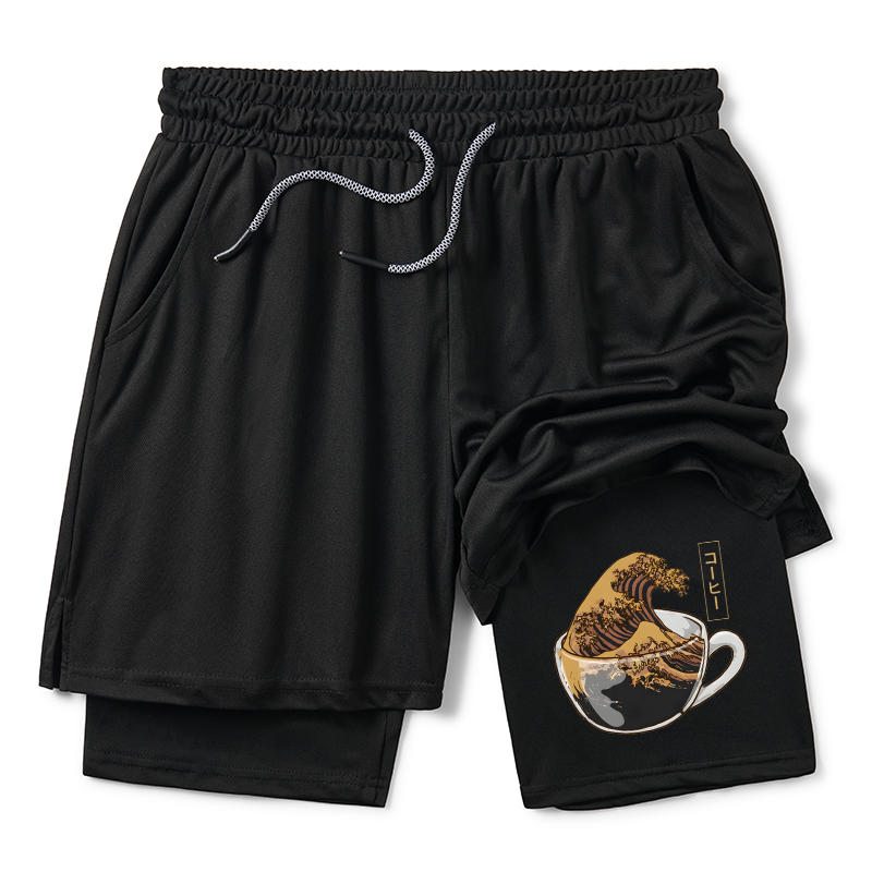 Tokyo-Tiger Coffee Wave Training Shorts