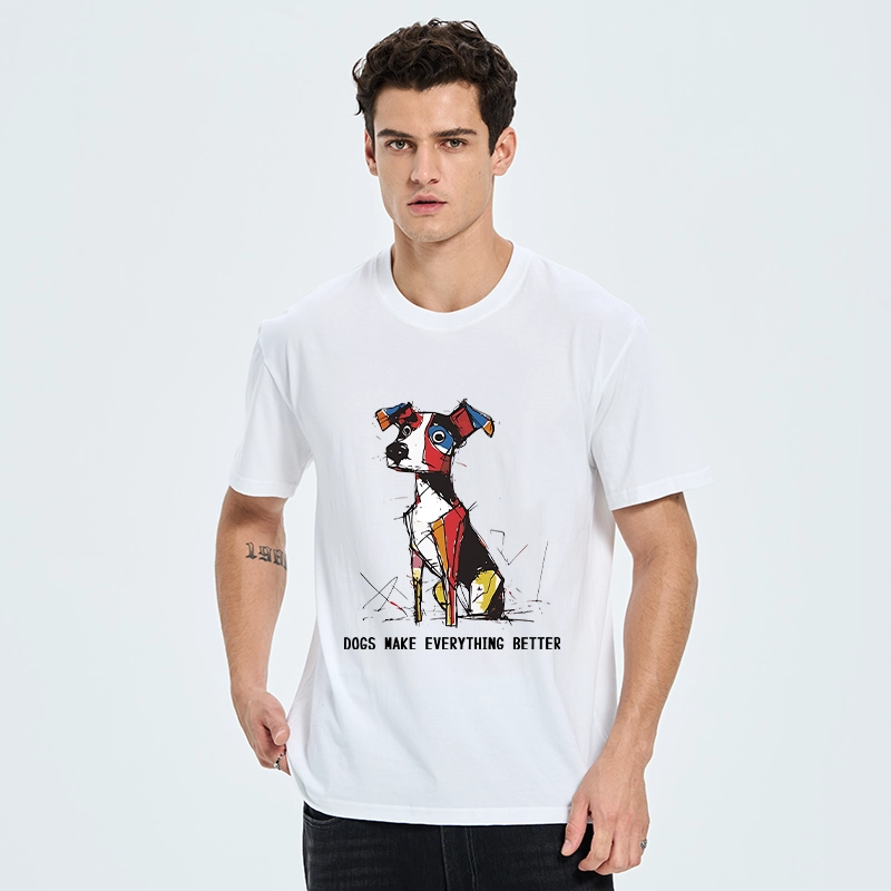 Tokyo-Tiger Colorful Puppy Street Art Graphic Classic T-Shirt
