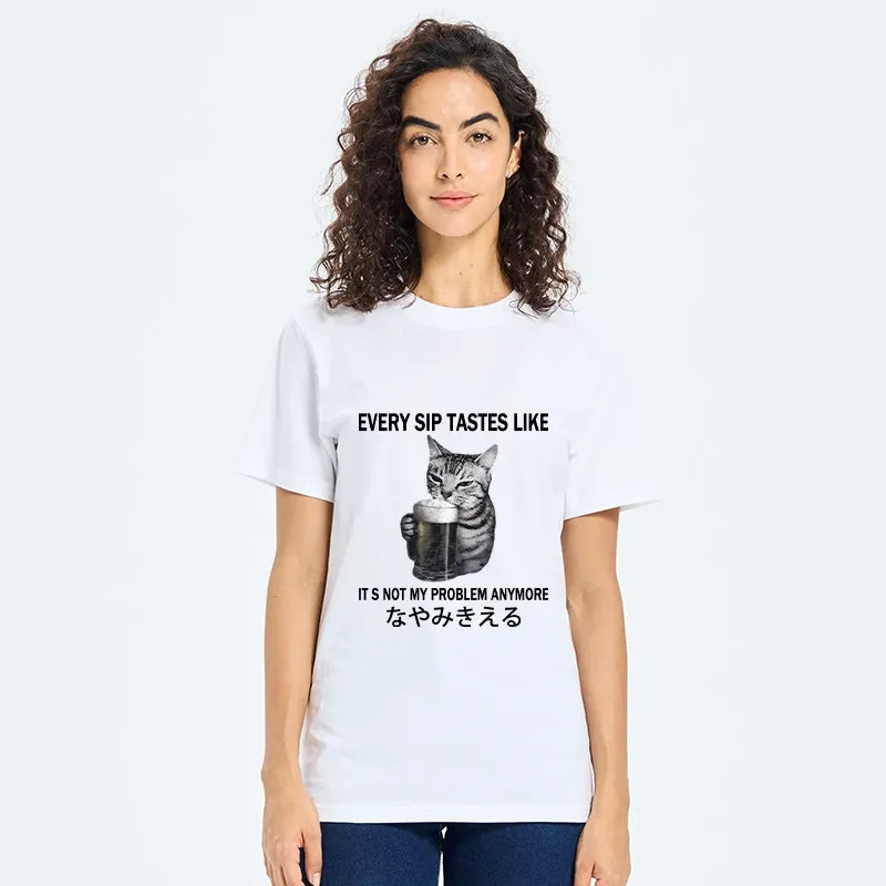 Tokyo-Tiger Chill Beer Cat Relax Graphic Classic T-Shirt