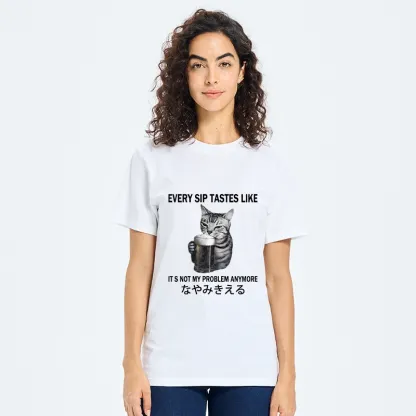 Tokyo-Tiger Chill Beer Cat Relax Graphic Classic T-Shirt