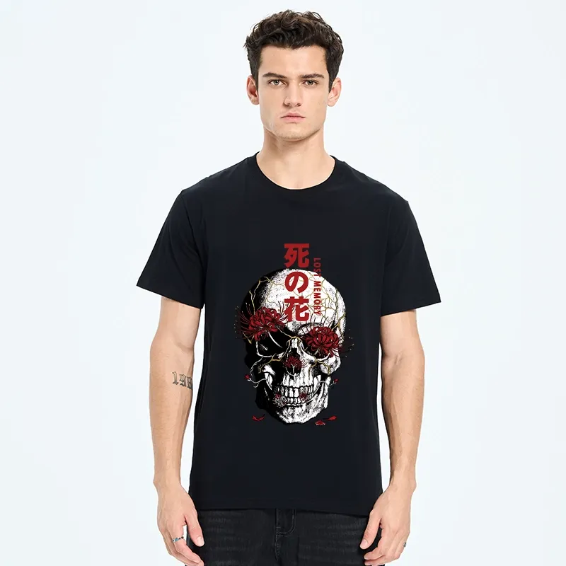 Tokyo-Tiger Dark Goth Spider Lily Skull Art Classic T-Shirt