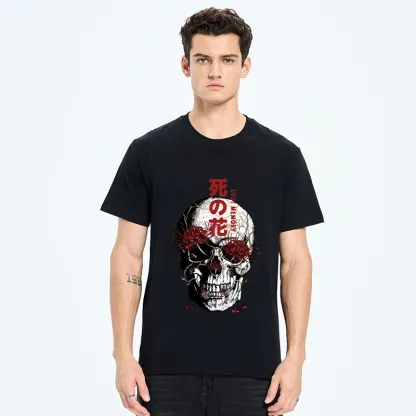 Tokyo-Tiger Dark Goth Spider Lily Skull Art Classic T-Shirt