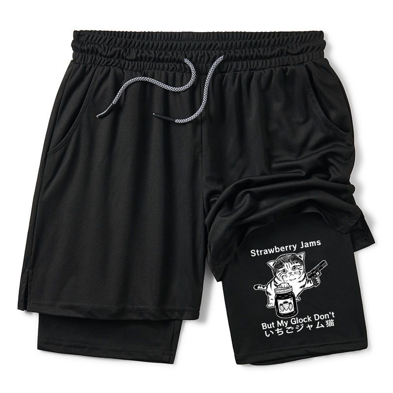 Tokyo-Tiger Strawberry Jam Cat Training Shorts