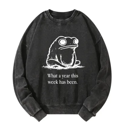 Tokyo-Tiger This Week Feels Like A Whole Year Washed Sweatshirt