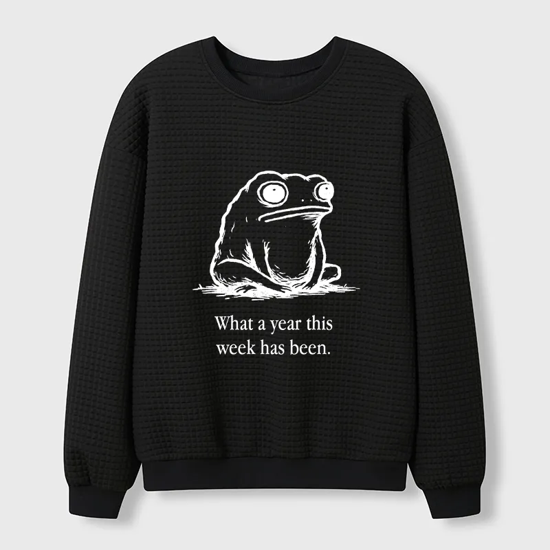 Tokyo-Tiger This Week Feels Like A Whole Year Waffle Sweatshirt Sale