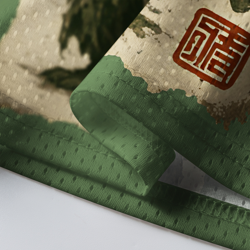 Tokyo-Tiger Funny Retro Raccoon Samurai Mesh Jersey