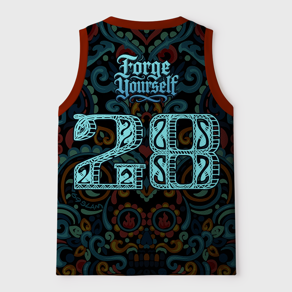Tokyo-Tiger Forge Yourself Azure Tiger Mesh Tank Top