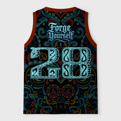 Tokyo-Tiger Forge Yourself Azure Tiger Mesh Tank Top