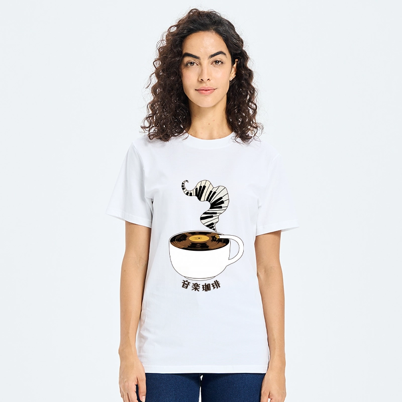 Tokyo-Tiger Piano Smoke Rises From Coffee Mug Classic T-Shirt