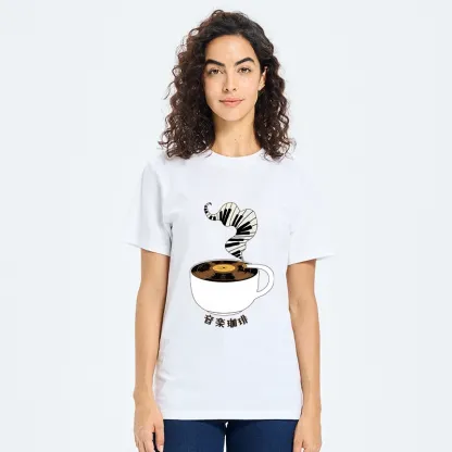 Tokyo-Tiger Piano Smoke Rises From Coffee Mug Classic T-Shirt