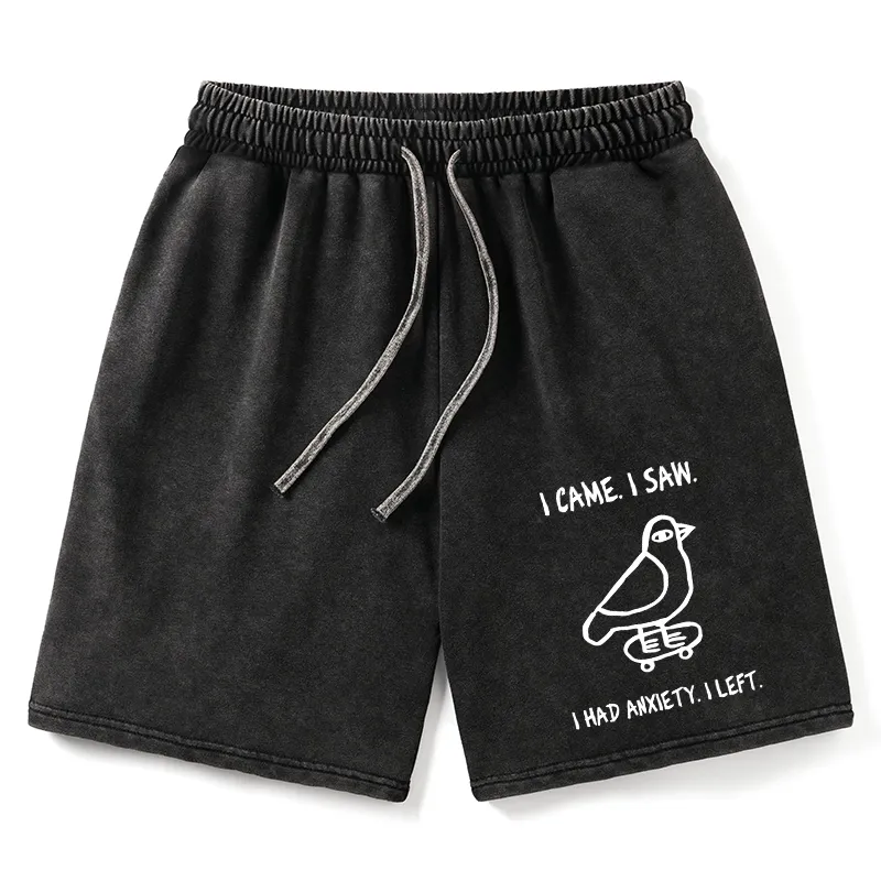 Tokyo-Tiger Funny Meme Bird Just Needs A Break Washed Shorts Sale