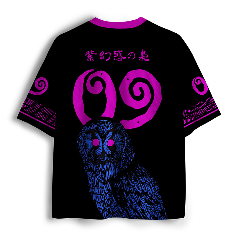 Tokyo-Tiger Psychedelic Owl Mesh Jersey