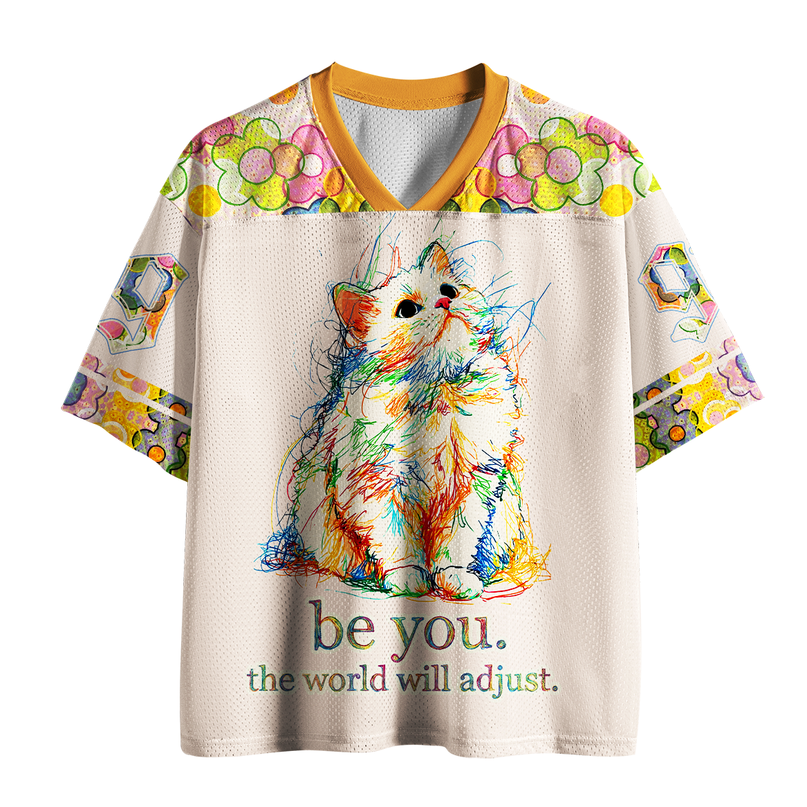 Tokyo-Tiger The World Will Adjust Fluffy Cat Mesh Jersey