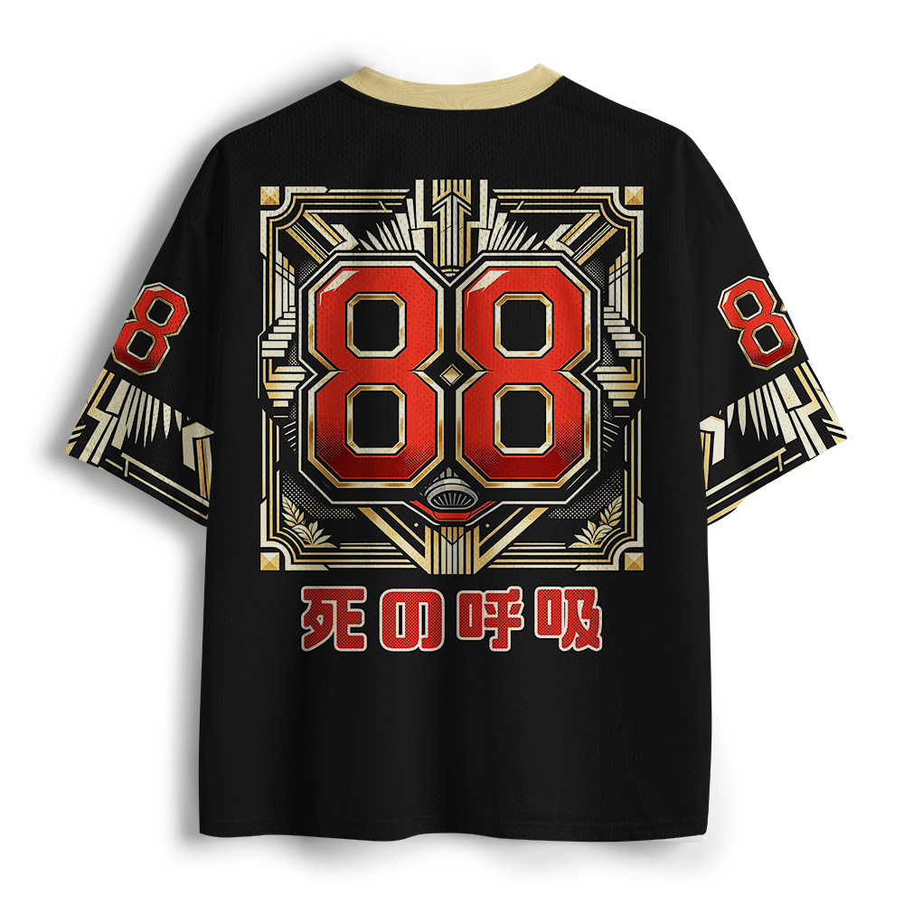 Tokyo-Tiger Death Breath Skull Mesh Jersey