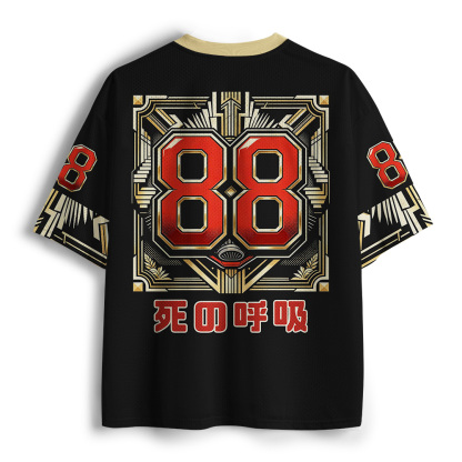 Tokyo-Tiger Death Breath Skull Mesh Jersey