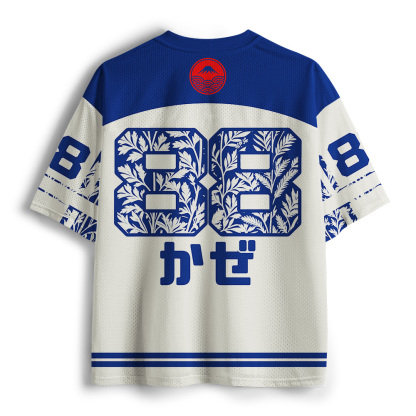 Tokyo-Tiger Japanese Blue Wind Mesh Jersey