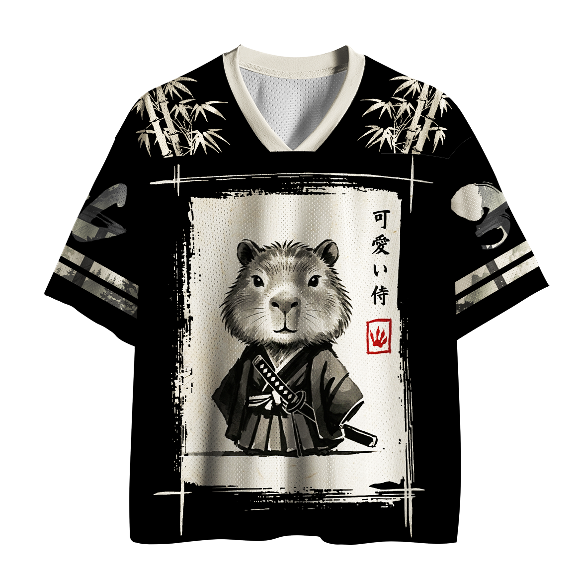 Tokyo-Tiger Chonky Samurai Capybara Mesh Jersey