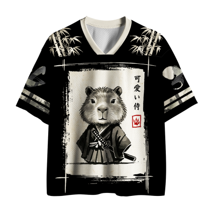 Tokyo-Tiger Chonky Samurai Capybara Mesh Jersey