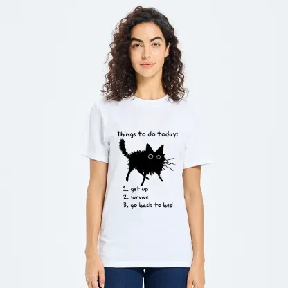 Tokyo-Tiger Lazy Cat Survive Day Funny Meme Classic T-Shirt