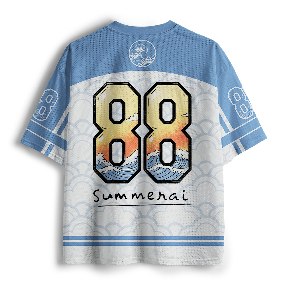 Tokyo-Tiger Japanese Surfing Samurai Mesh Jersey