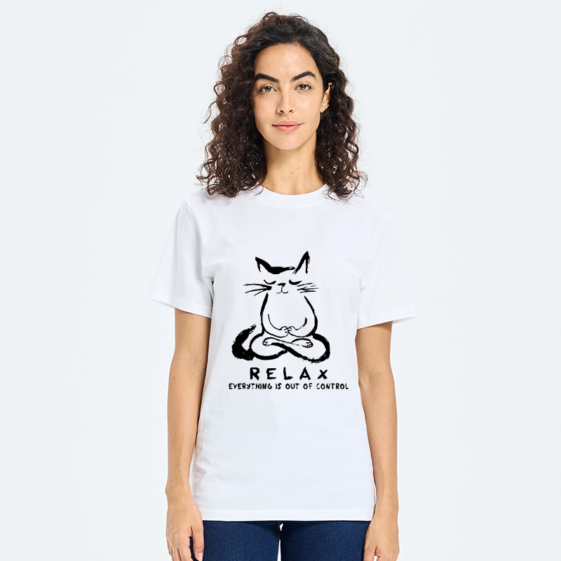 Tokyo-Tiger Zen Meditate Cat Chill Funny Meme Classic T-Shirt