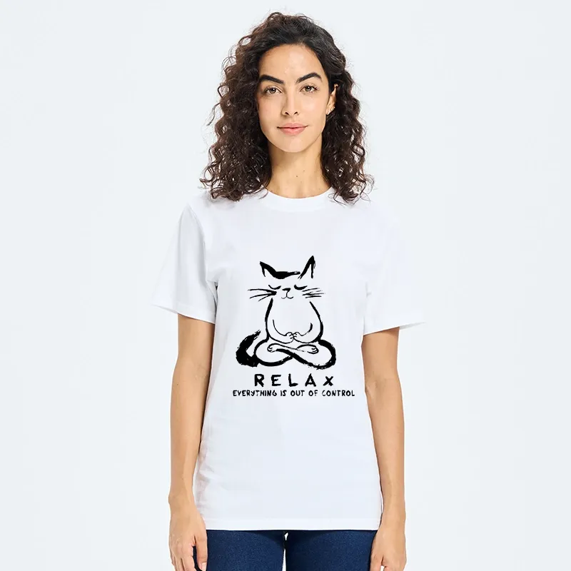 Tokyo-Tiger Zen Meditate Cat Chill Funny Meme Classic T-Shirt