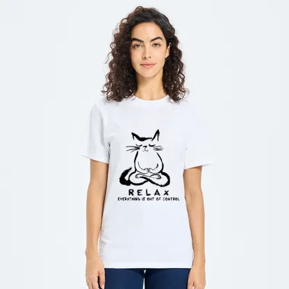 Tokyo-Tiger Zen Meditate Cat Chill Funny Meme Classic T-Shirt