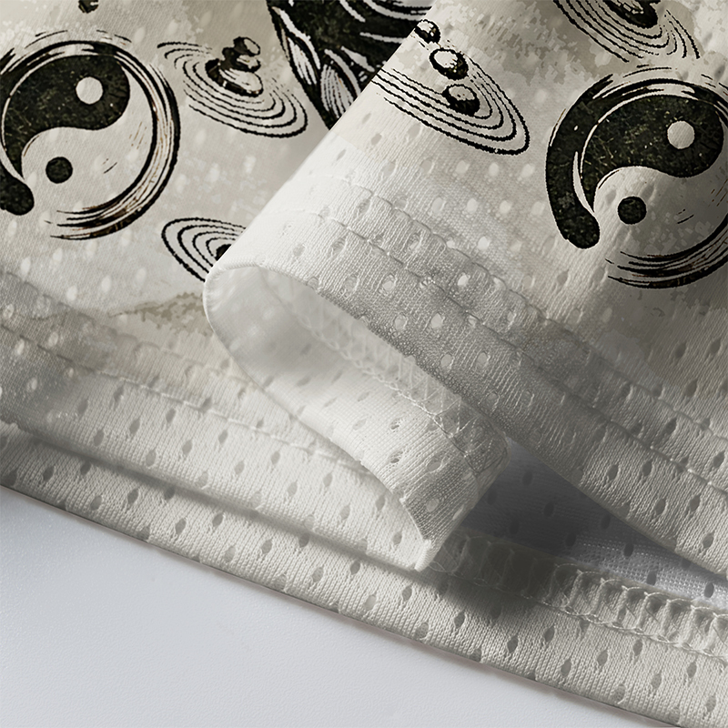 Tokyo-Tiger Zen Yin Yang Buddha Mesh Jersey