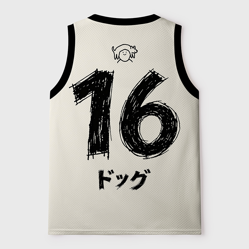 Tokyo-Tiger Linear Pup Mesh Tank Top