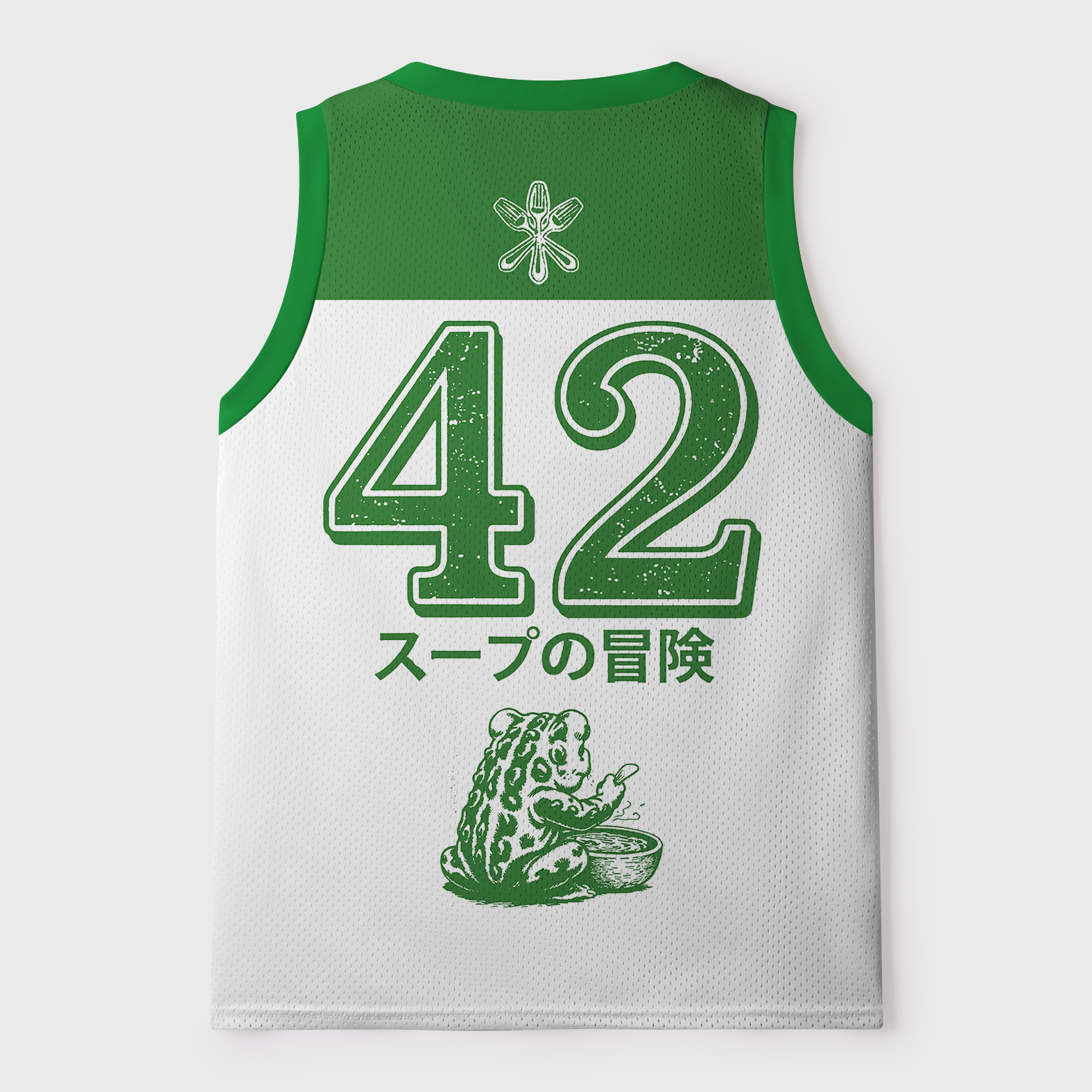 Tokyo-Tiger Cute Frog：Life Is Soup I Am Fork Mesh Tank Top
