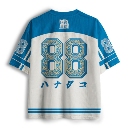 Tokyo-Tiger Blue Flower Octopus Mesh Jersey
