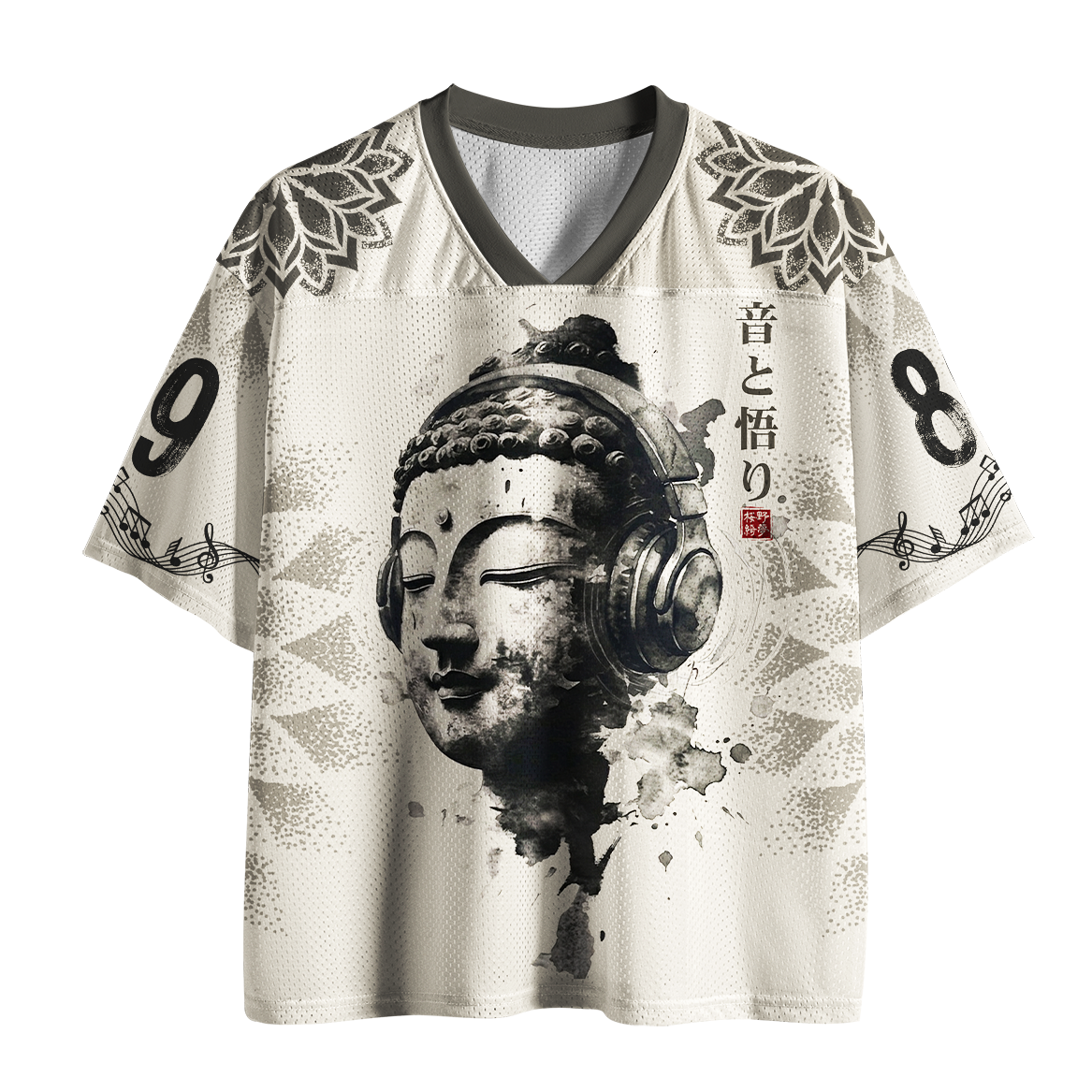 Tokyo-Tiger DJ Buddha Zen Music Mesh Jersey