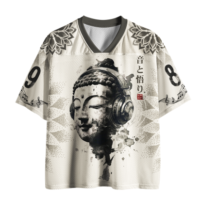 Tokyo-Tiger DJ Buddha Zen Music Mesh Jersey