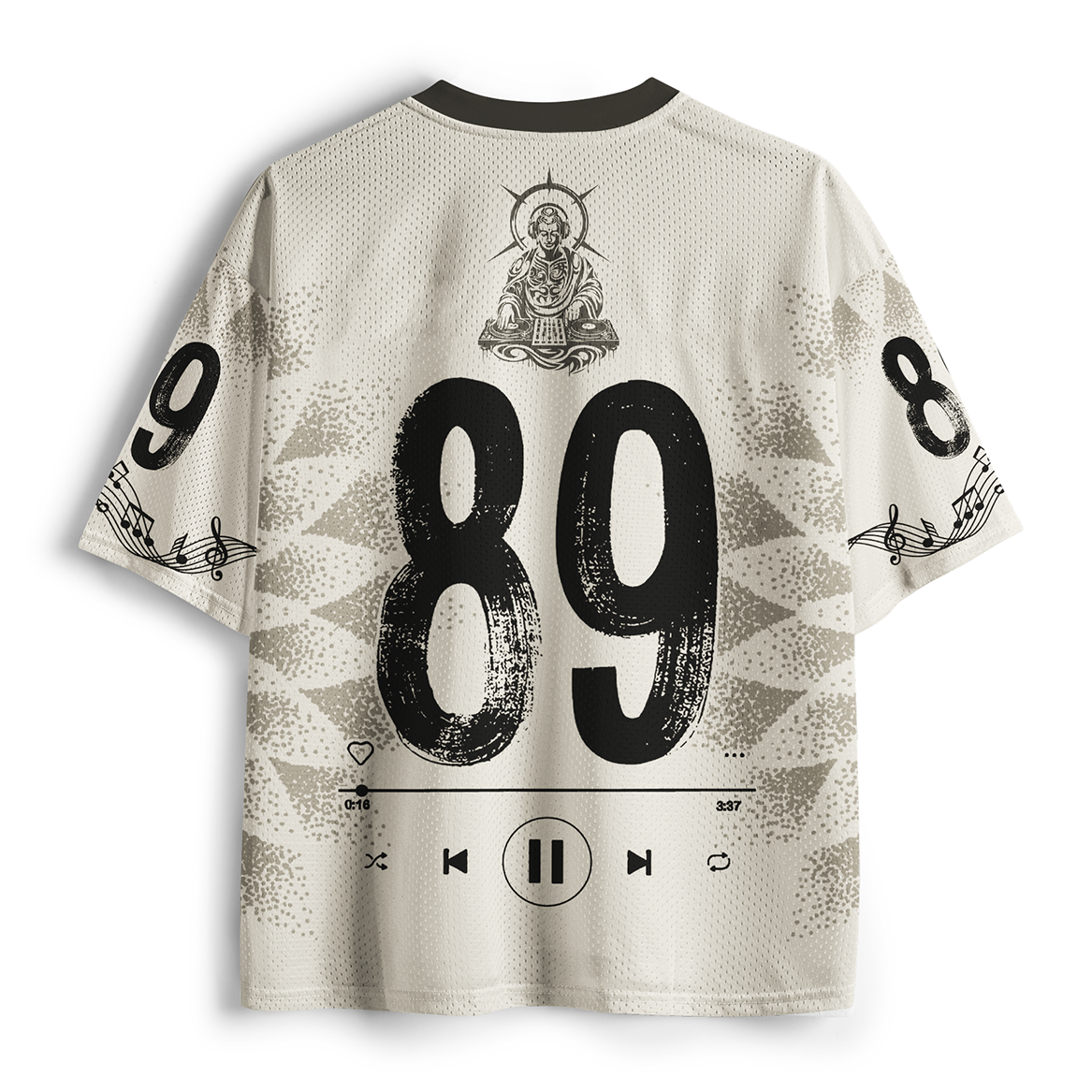 Tokyo-Tiger DJ Buddha Zen Music Mesh Jersey