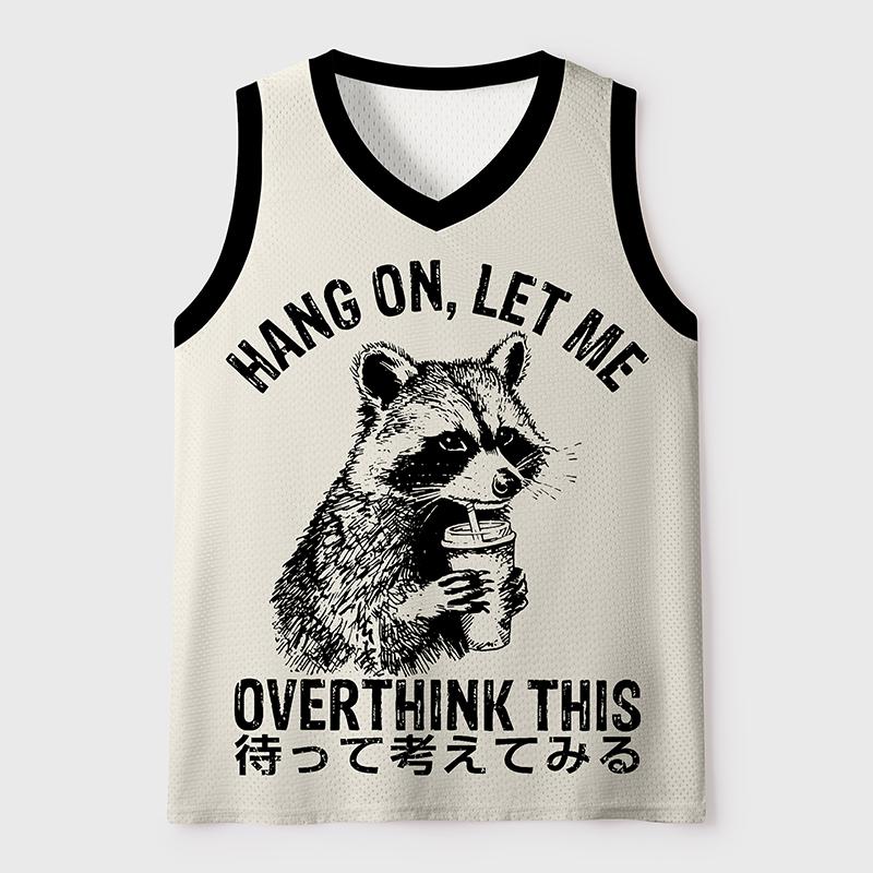Tokyo-Tiger Overthink Raccoon Mesh Tank Top
