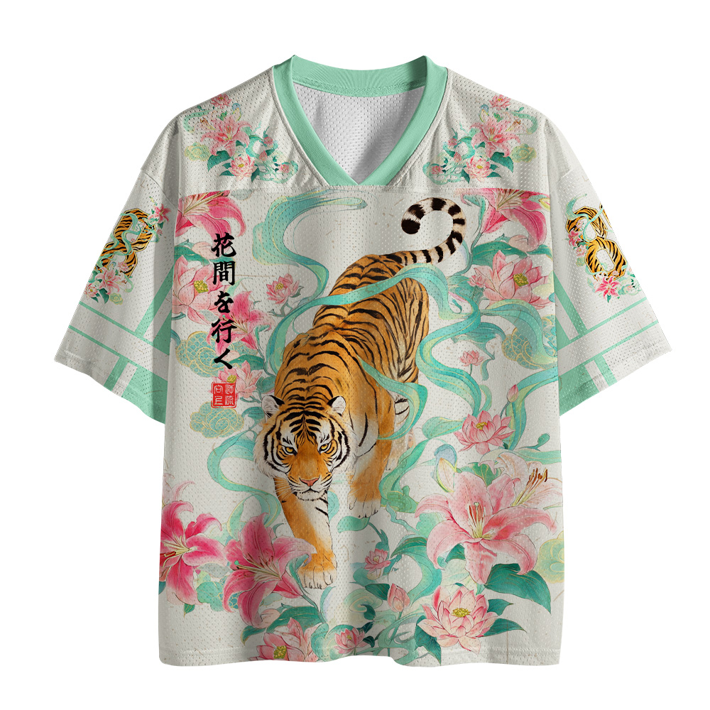 Tokyo-Tiger Japanese Lily Tiger Mesh Jersey