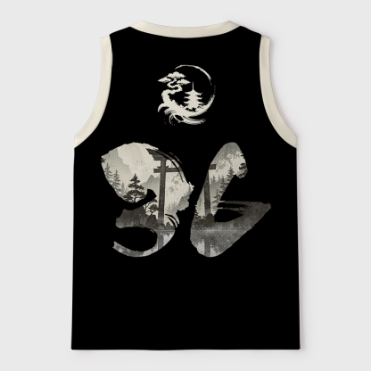 Tokyo-Tiger Chonky Samurai Capybara Mesh Tank Top