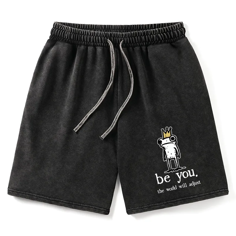 Tokyo-Tiger Crown Frog Stays True To Self Washed Shorts