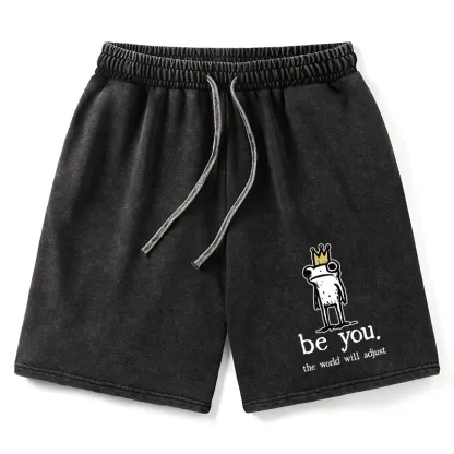 Tokyo-Tiger Crown Frog Stays True To Self Washed Shorts