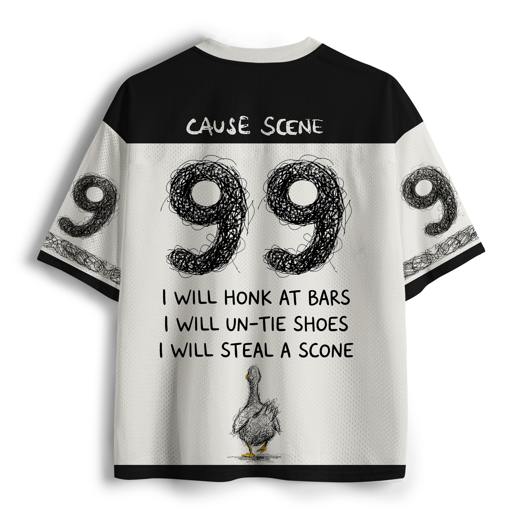 Tokyo-Tiger Running Funny Goose： I Will Cause A Scene Mesh Jersey