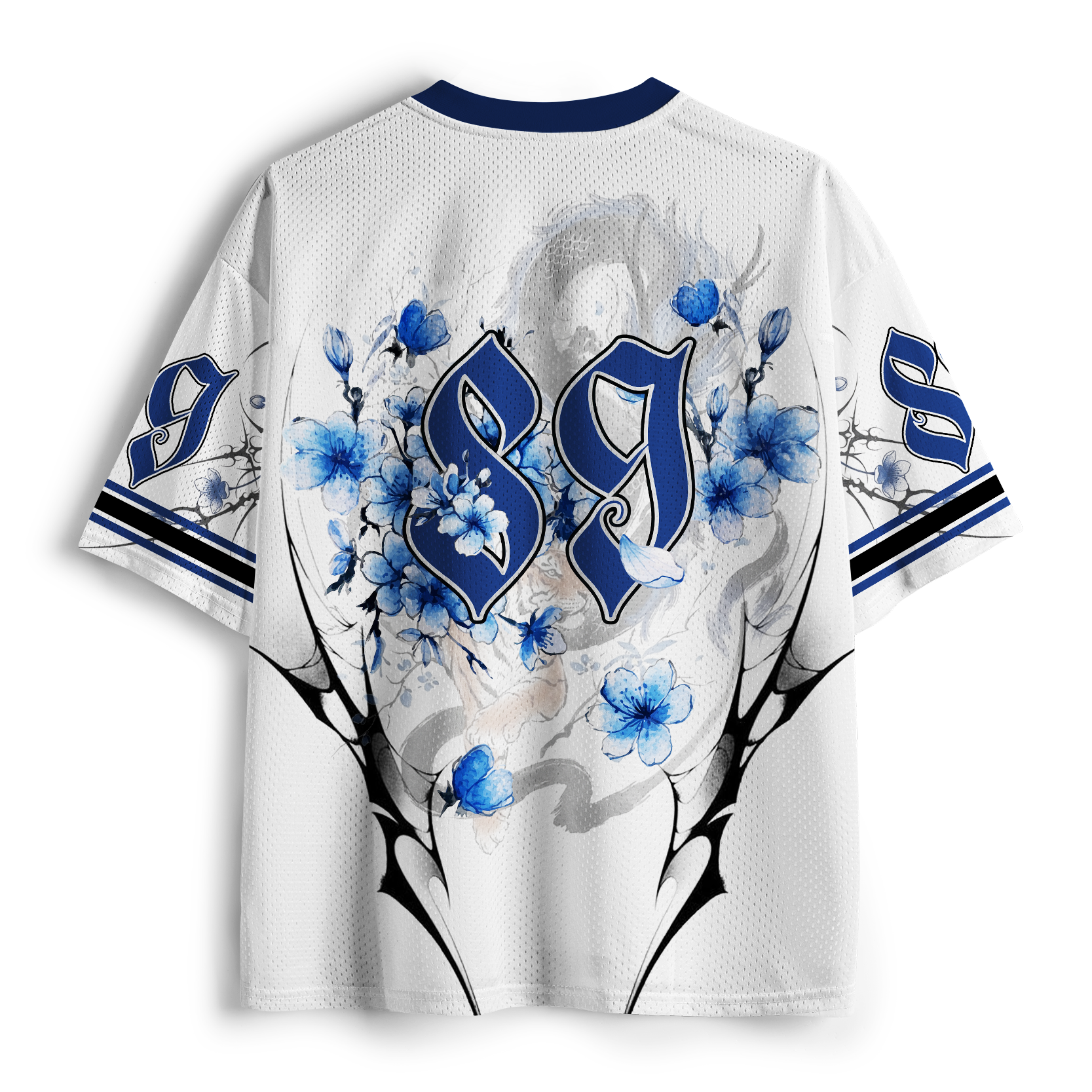 Tokyo-Tiger Ink Wash Dragon & Tiger Mesh Jersey